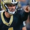 Saints quarterback Derek Carr during a game