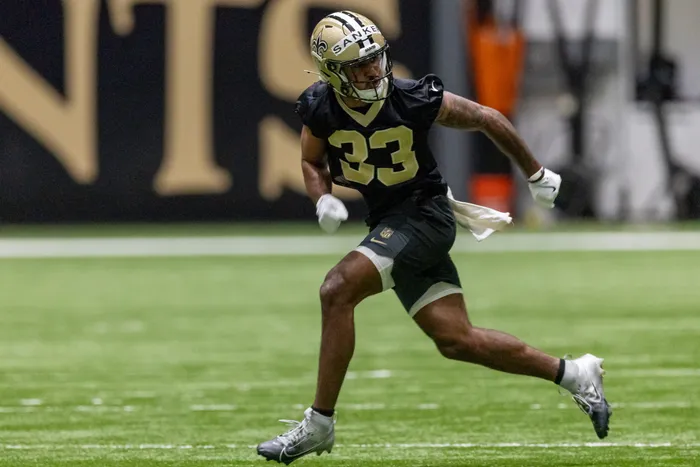 Jonas Sanker, Saints 3rd round draft pick at Saints Rookie mini camp
